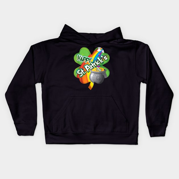 T Shirts - Happy Saint Patrick_s Day _ Cornucopia Kids Hoodie by woodsqhn1